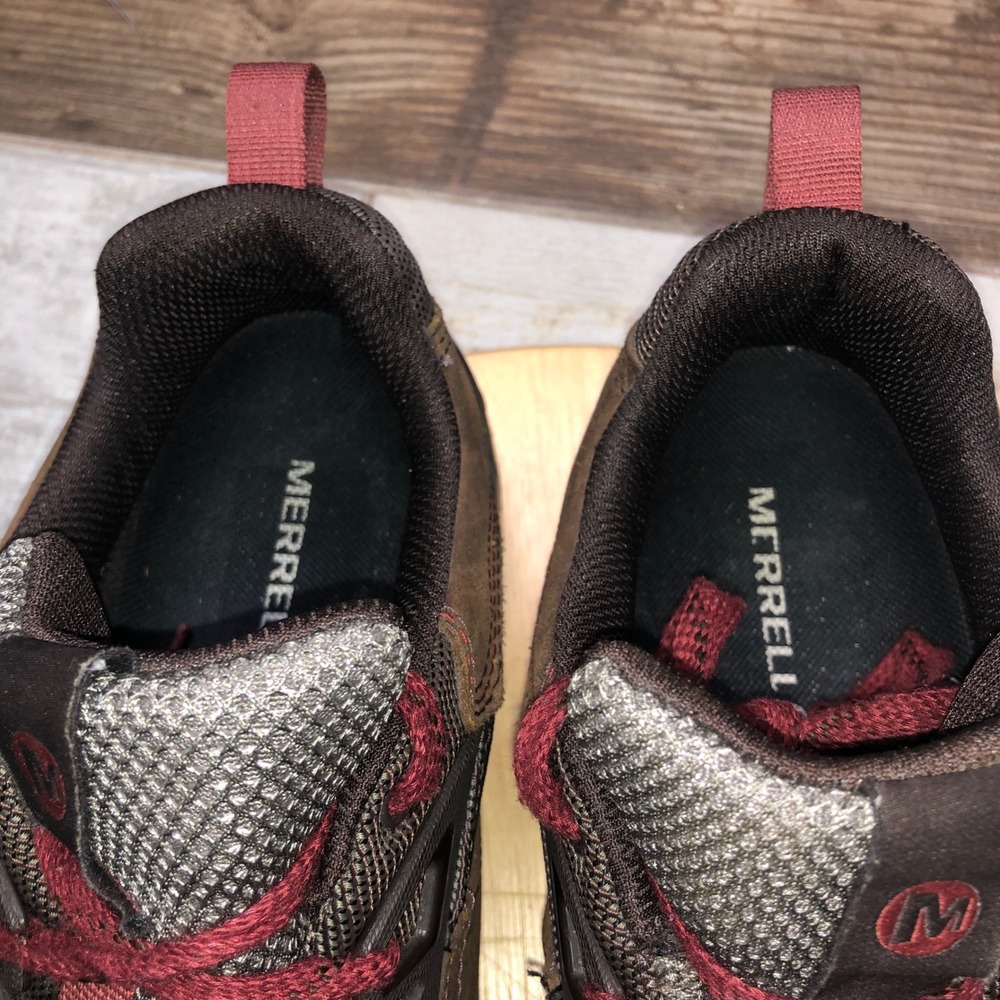 Merrell Annex Trak Low Hiking Shoes Mens 12 US Clay Brown Leather Vibram J91805 - Picture 12 of 16